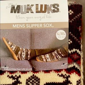 Men’s Mukluks Slipper Socks — NIB